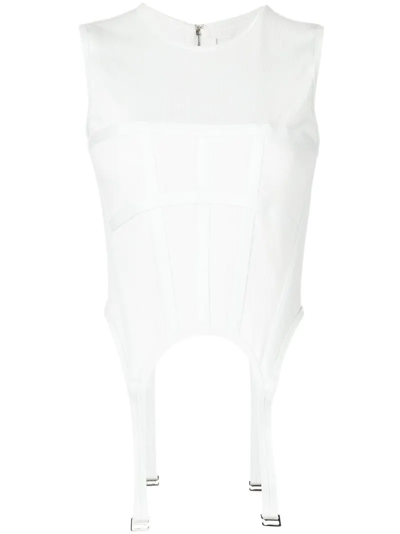 Dion Lee Garter korsettopp - Grön