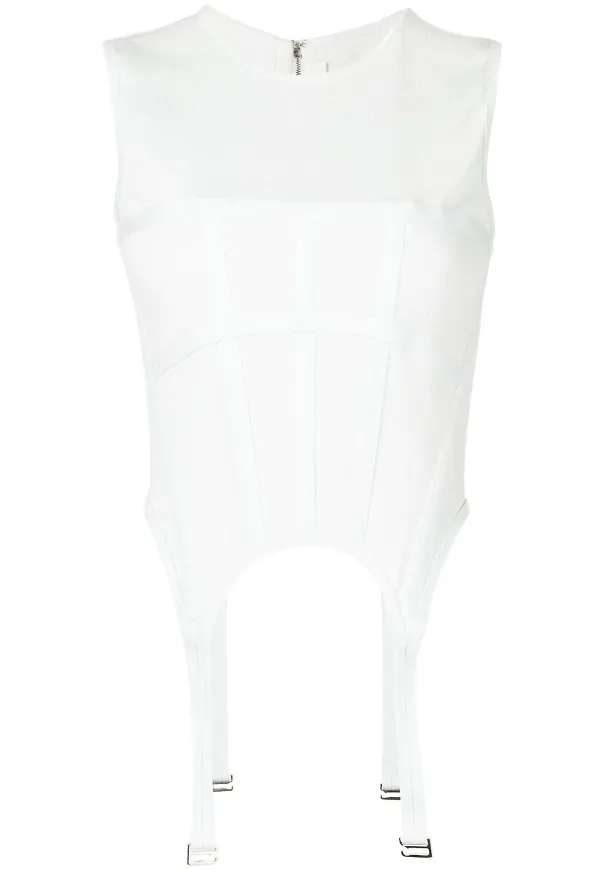 Dion Lee Garter korsettopp - Grön