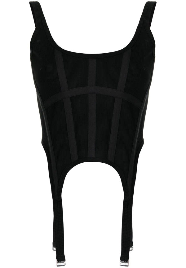 Dion Lee Garter korsettopp - Svart