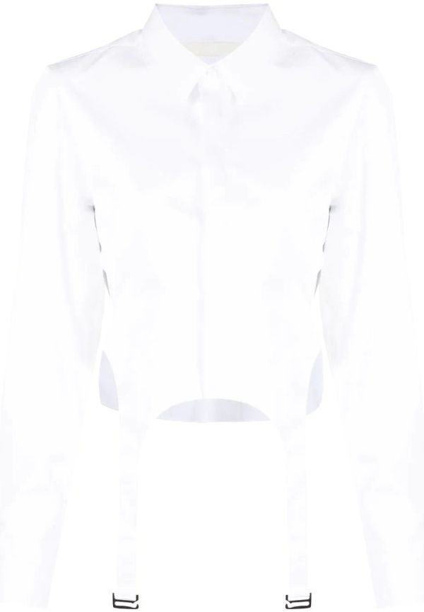 Dion Lee Garter skjorta med bröstlapp - Vit