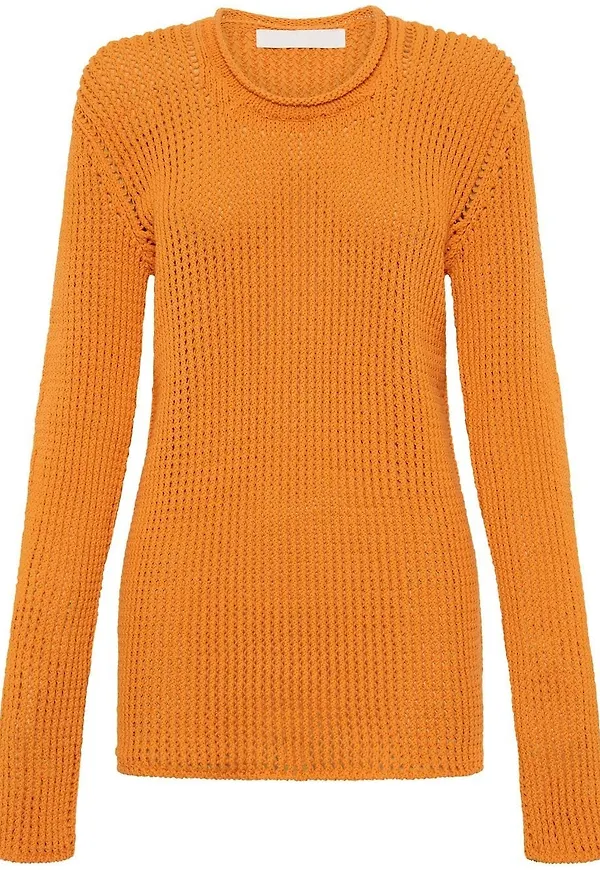 Dion Lee glesstickad tröja - Orange