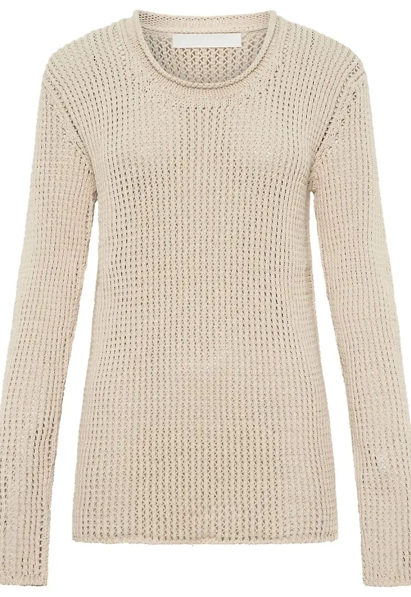 Dion Lee glesstickad tröja - Vit