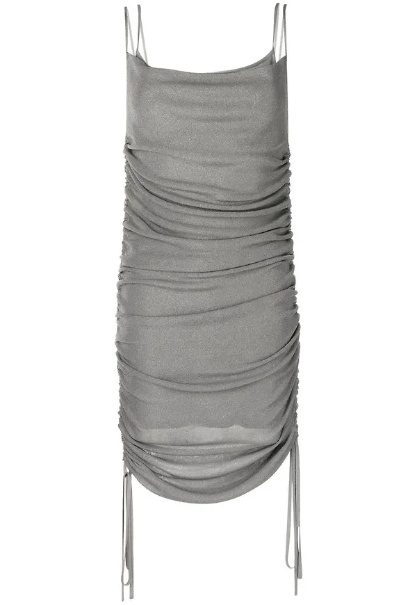Dion Lee halvskir draperad klänning - Grå