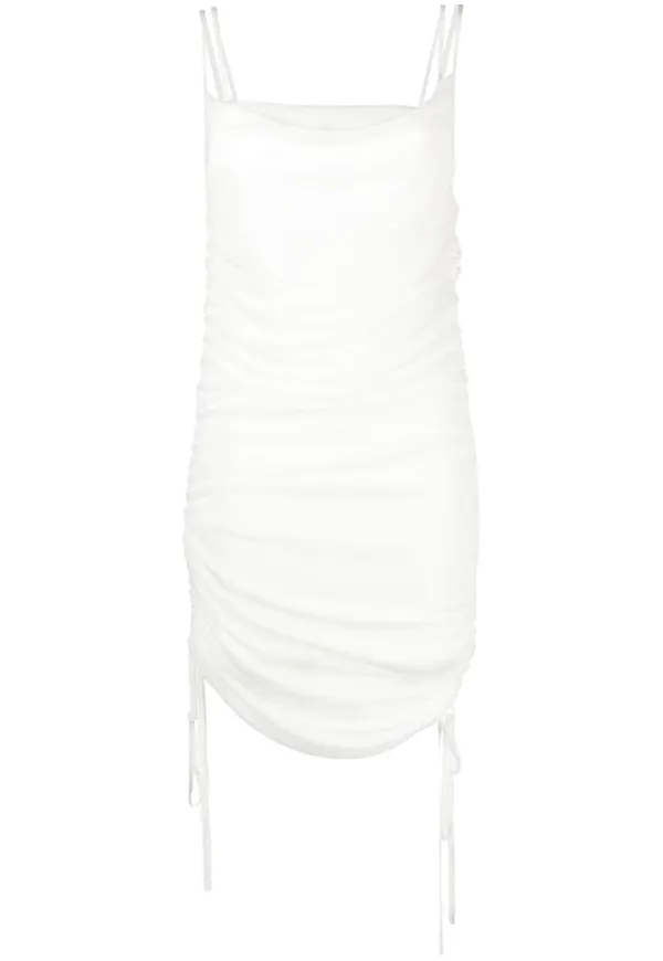 Dion Lee halvskir draperad klänning - Vit