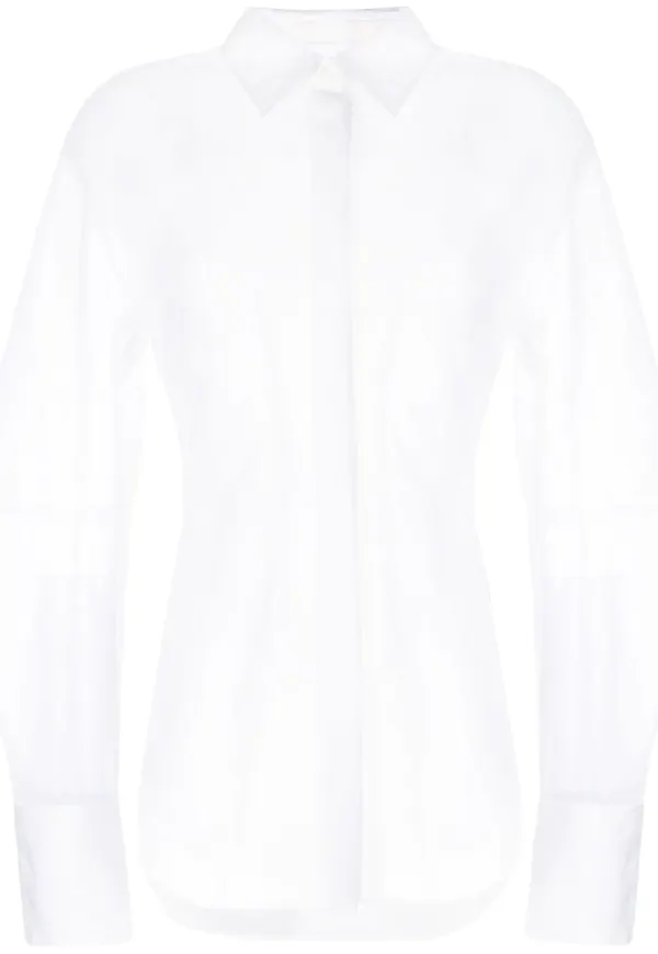 Dion Lee halvskir skjorta - Vit