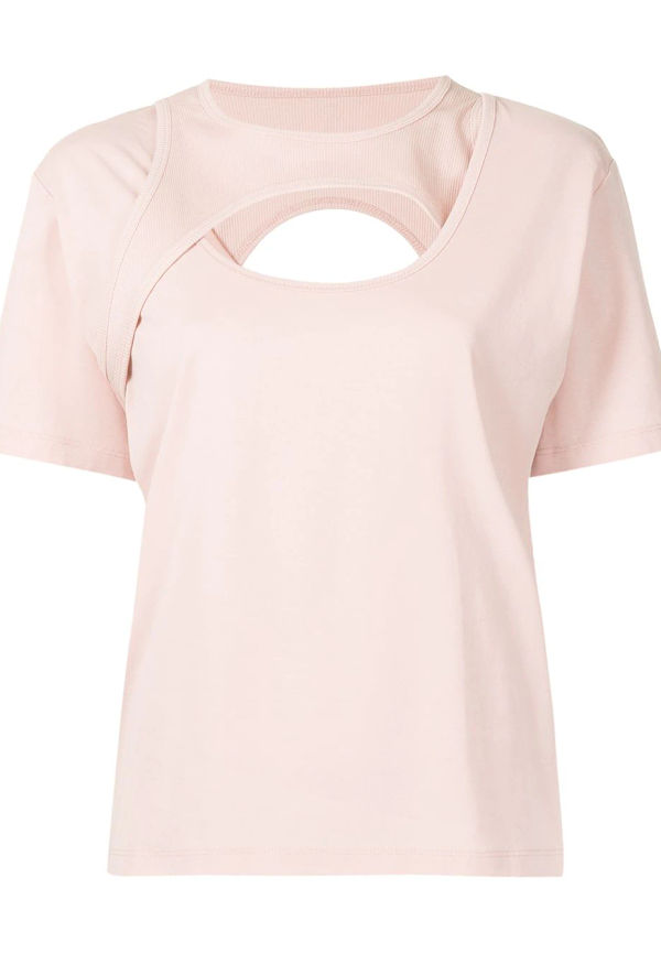 Dion Lee Holster t-shirt - Rosa