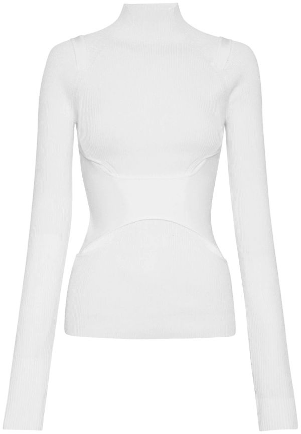 Dion Lee Interlink Skivvy tröja med utskuren detalj - Vit