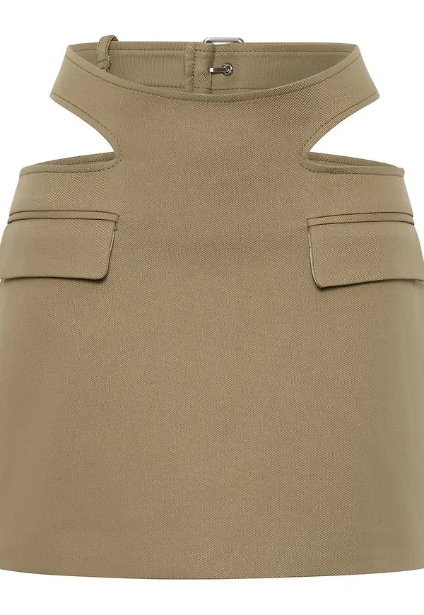 Dion Lee kjol med spänne - Neutral
