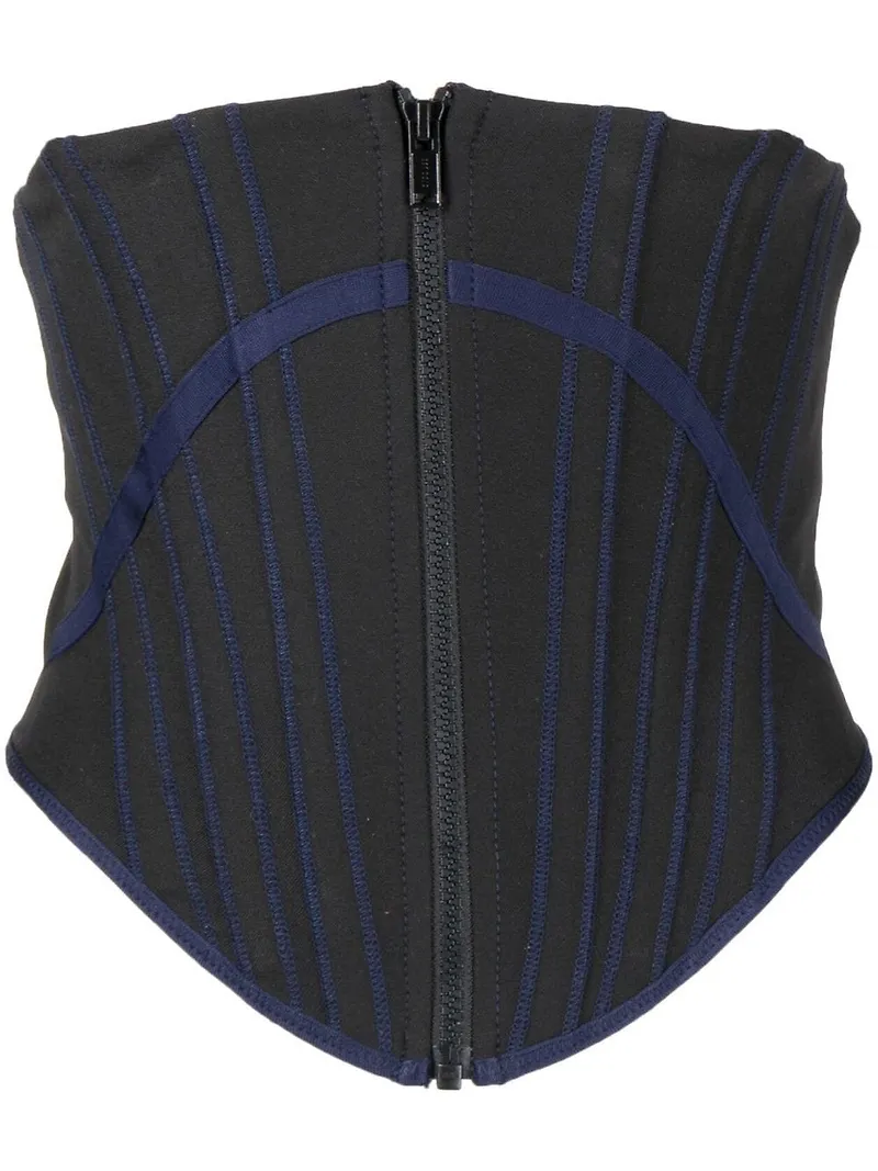 Dion Lee korsett med dragkedja - Svart