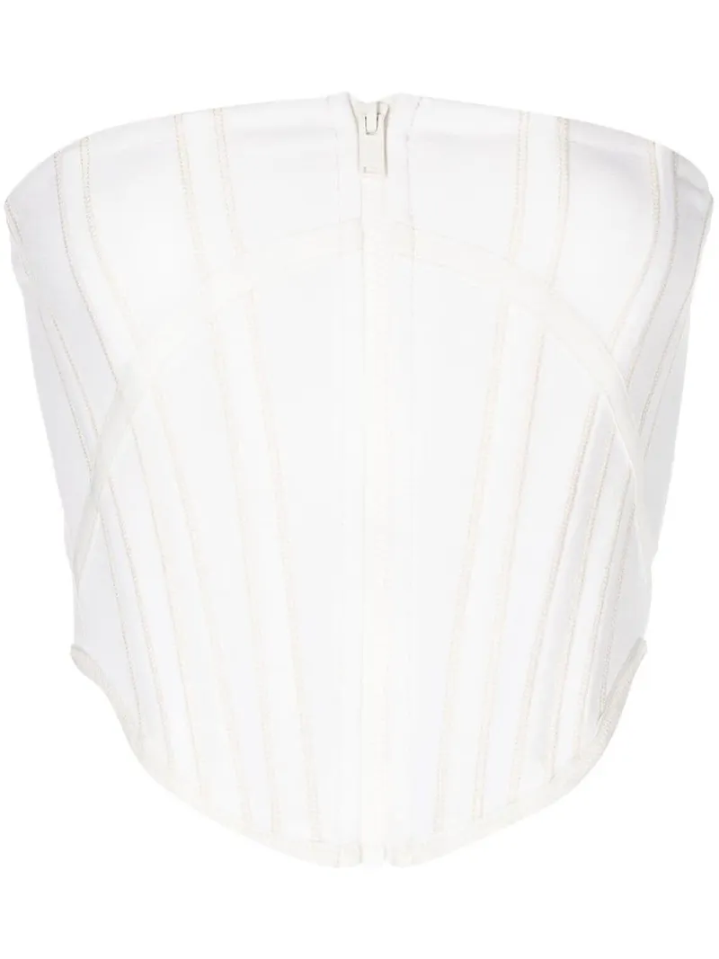 Dion Lee korsett med dragkedja - Vit