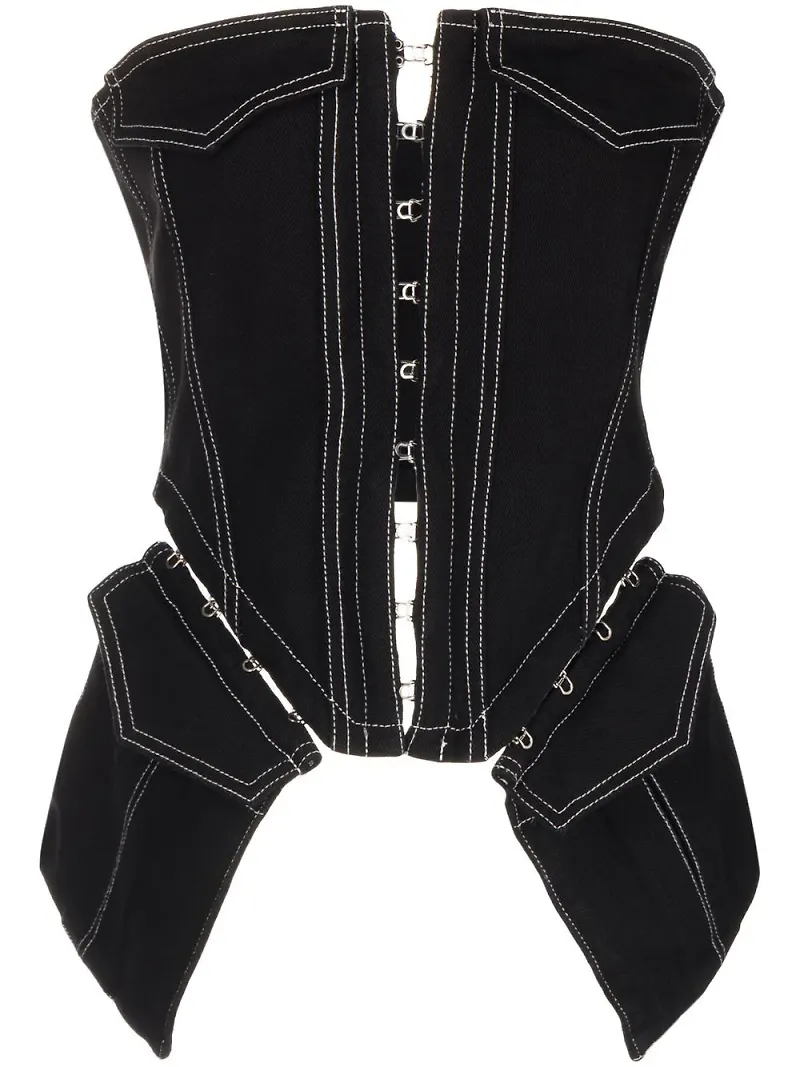 Dion Lee korsett med ficka - Svart