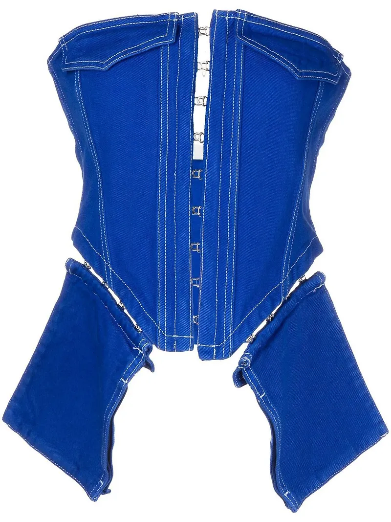 Dion Lee korsett med fickor - Blå