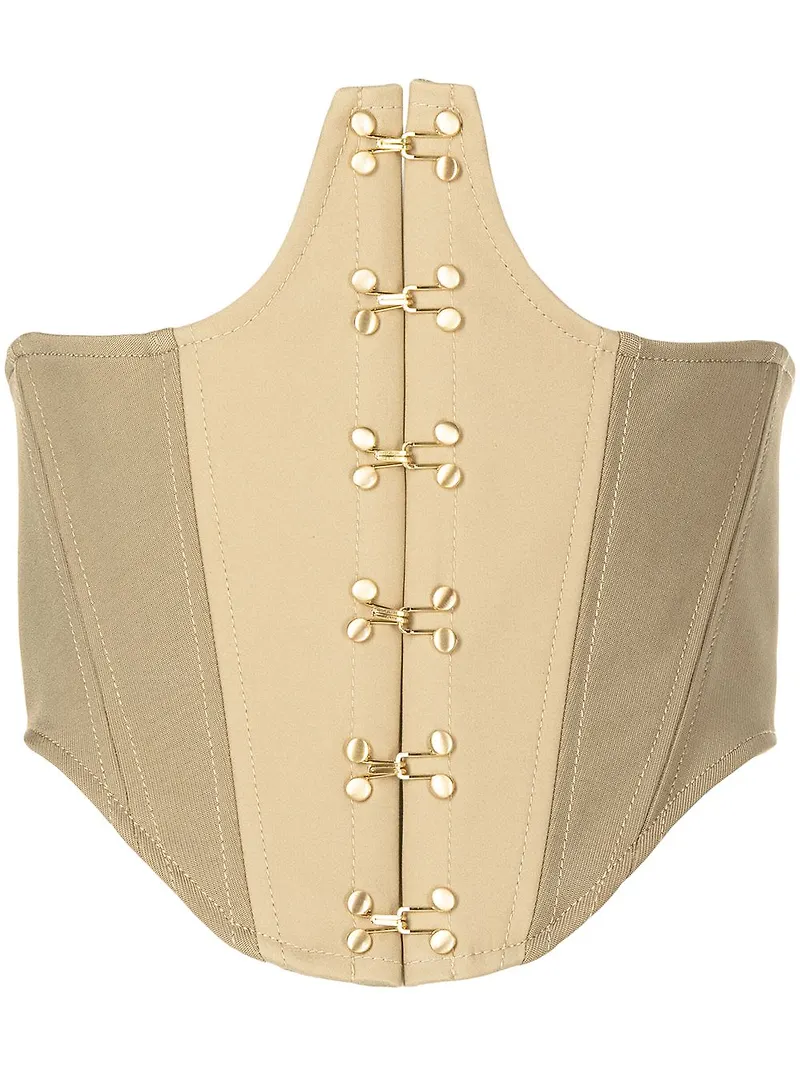 Dion Lee korsett med panel - Brun