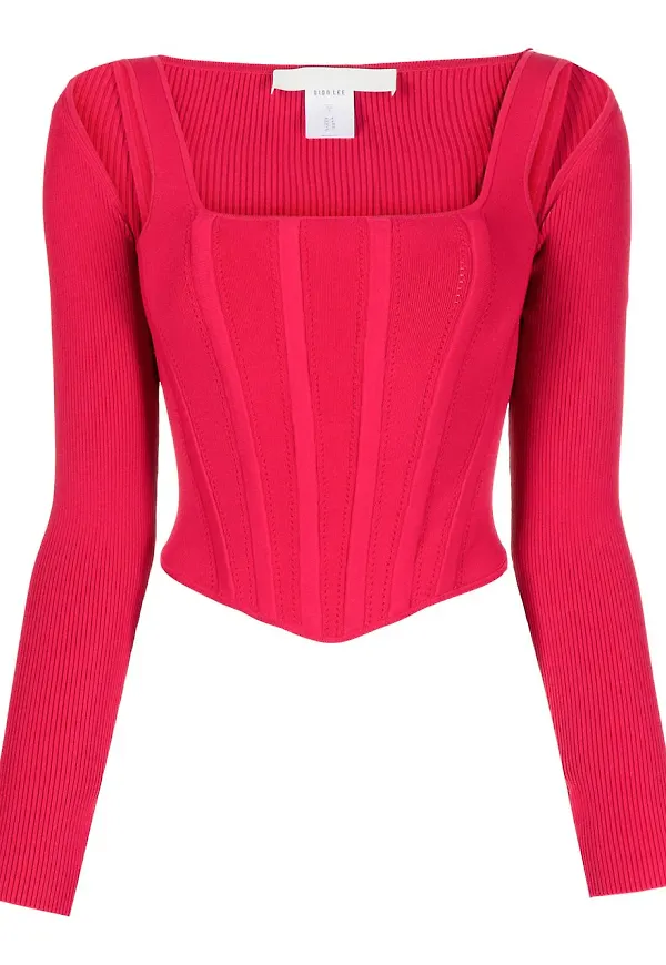 Dion Lee korsettopp - Rosa