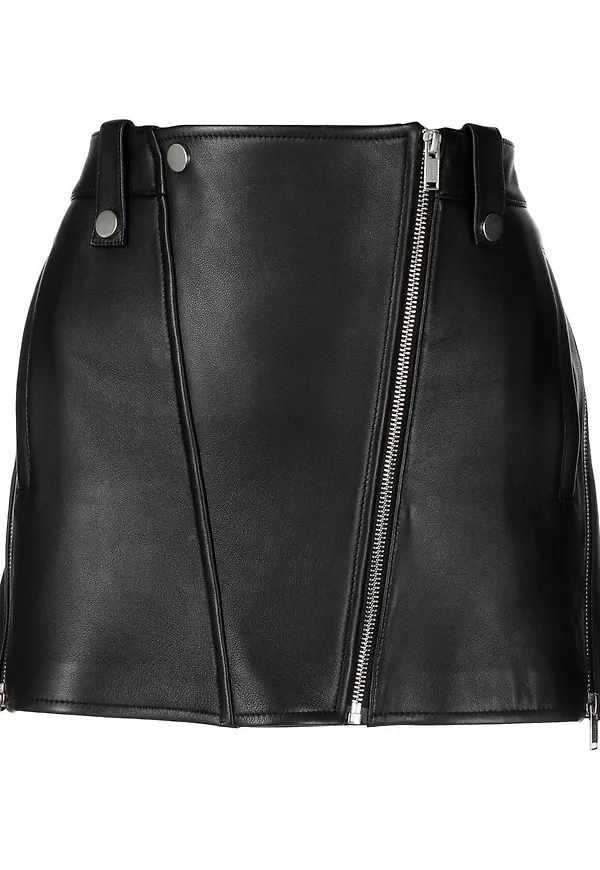 Dion Lee kort skinnkjol - Svart
