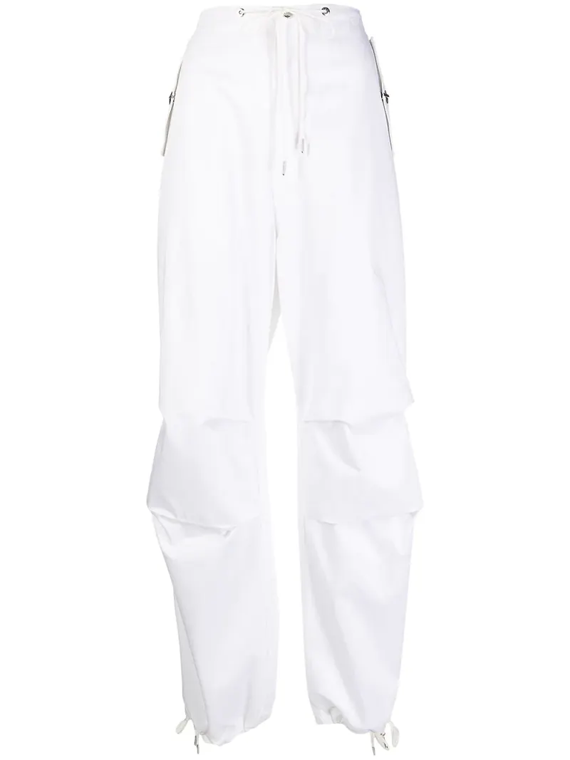 Dion Lee Latch Parachute cargobyxor - Vit