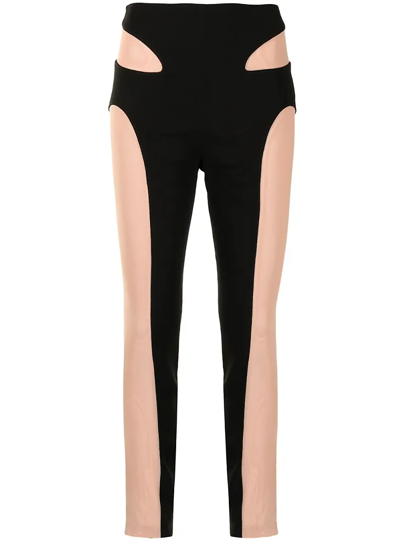 Dion Lee leggings med mesh-kontur - Svart