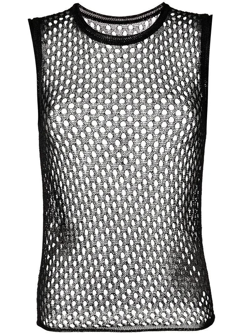Dion Lee linne i mesh - Svart