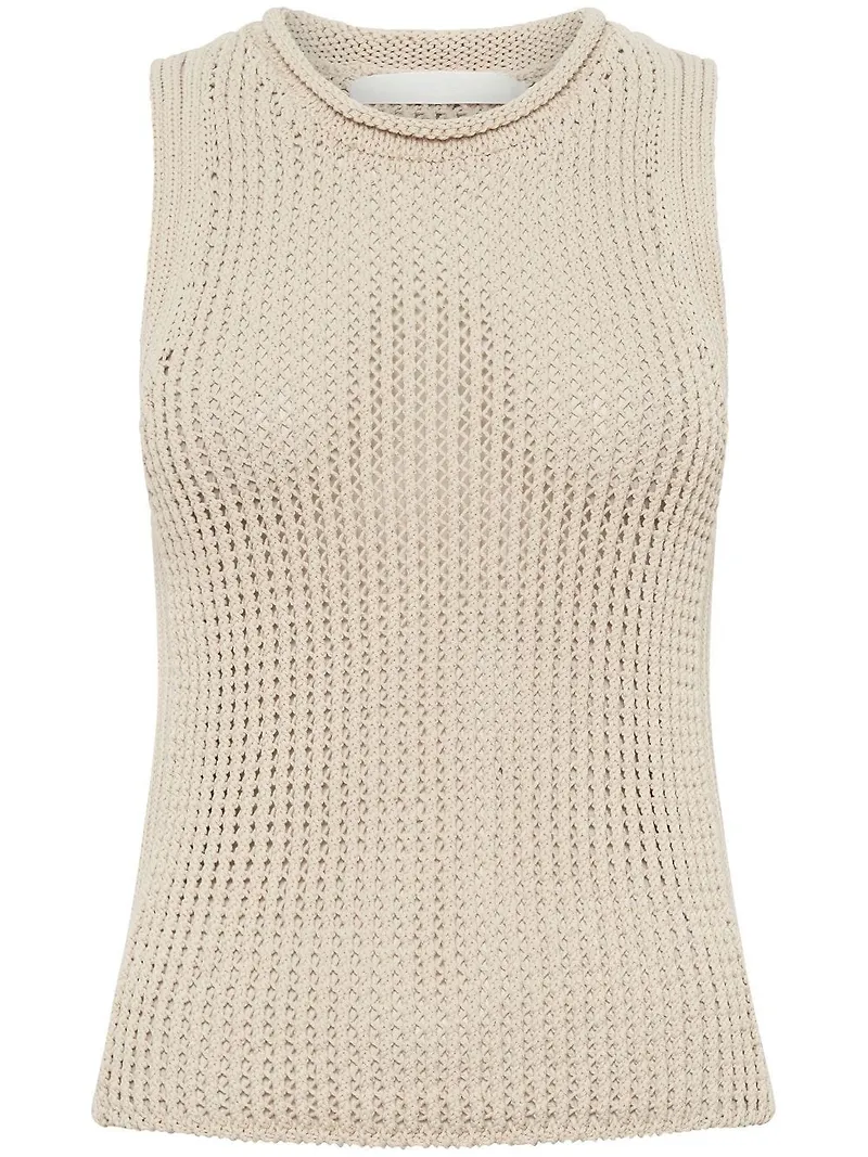 Dion Lee linne i mesh - Vit