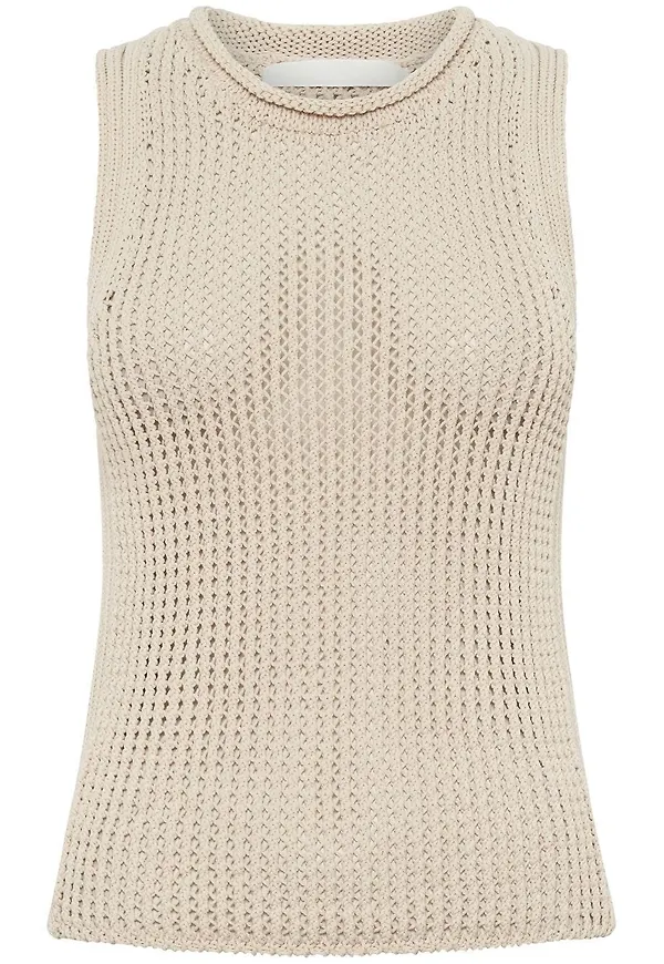 Dion Lee linne i mesh - Vit