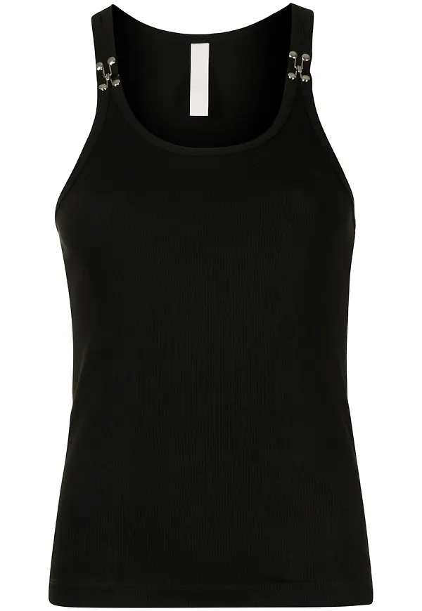 Dion Lee linne med hake - Svart