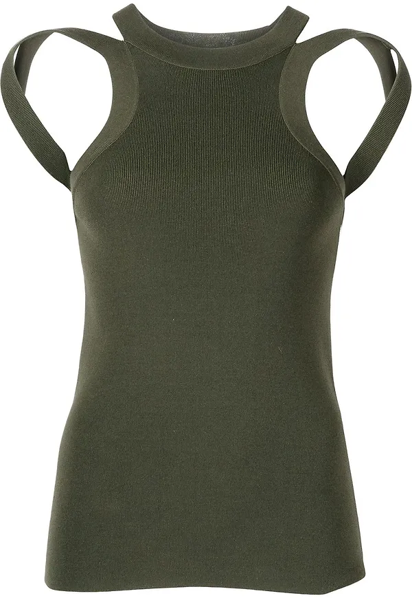 Dion Lee linne med hälla - Grön
