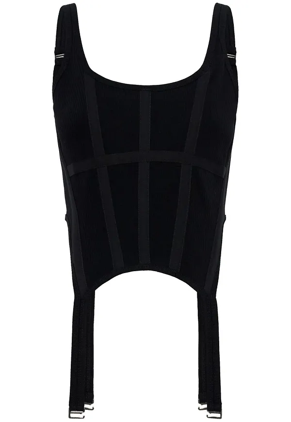 Dion Lee linne med korsett - Svart
