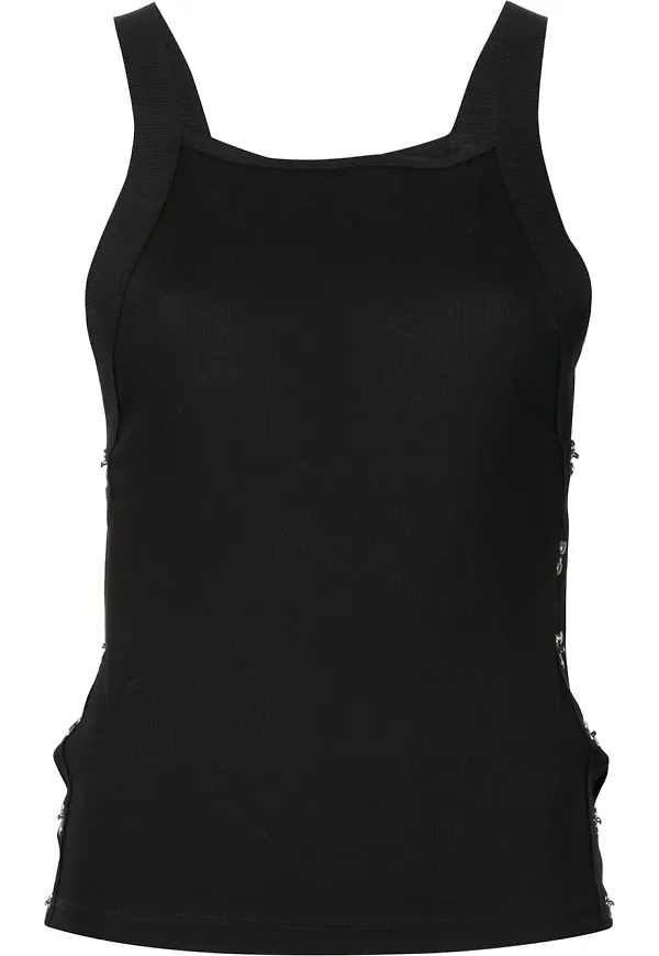 Dion Lee linne med sidohake - Svart
