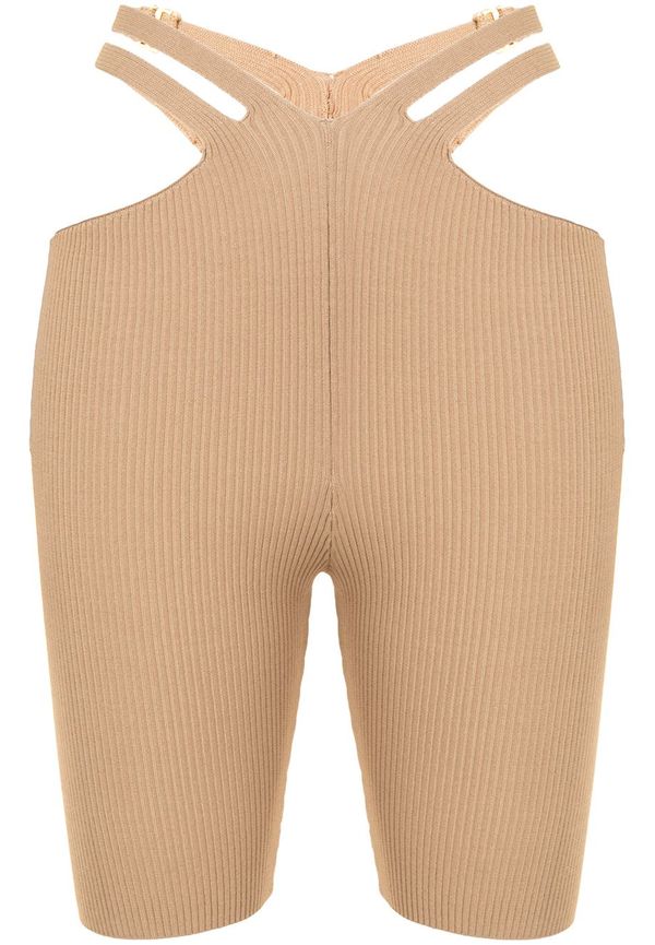 Dion Lee Lustrate Fork knähöga shorts - Neutral
