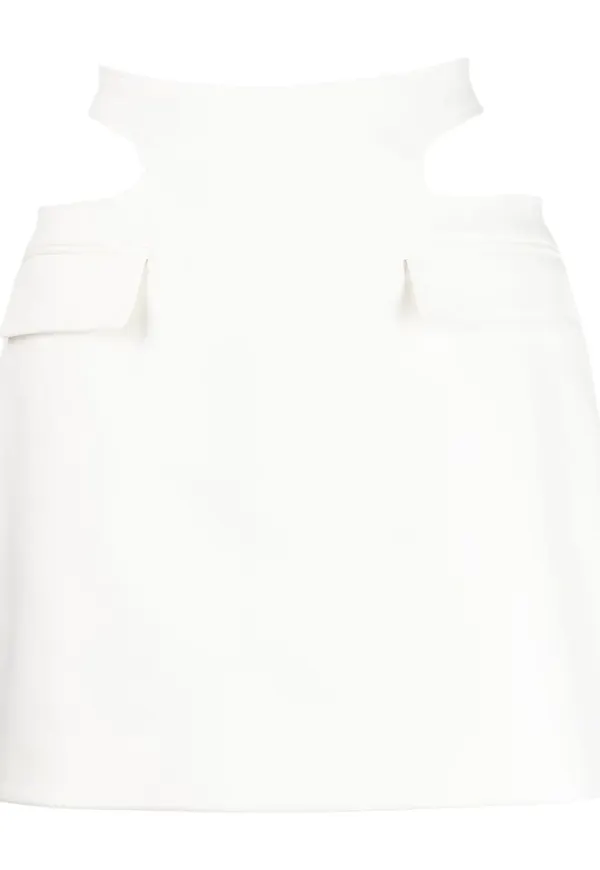 Dion Lee minikjol med Y-front - Vit