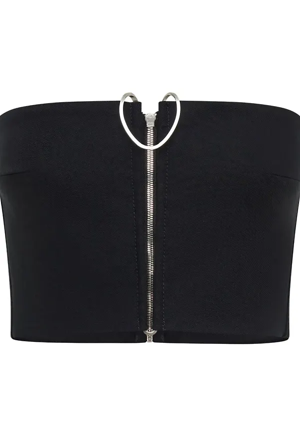Dion Lee Mobius bandeau-topp - Svart