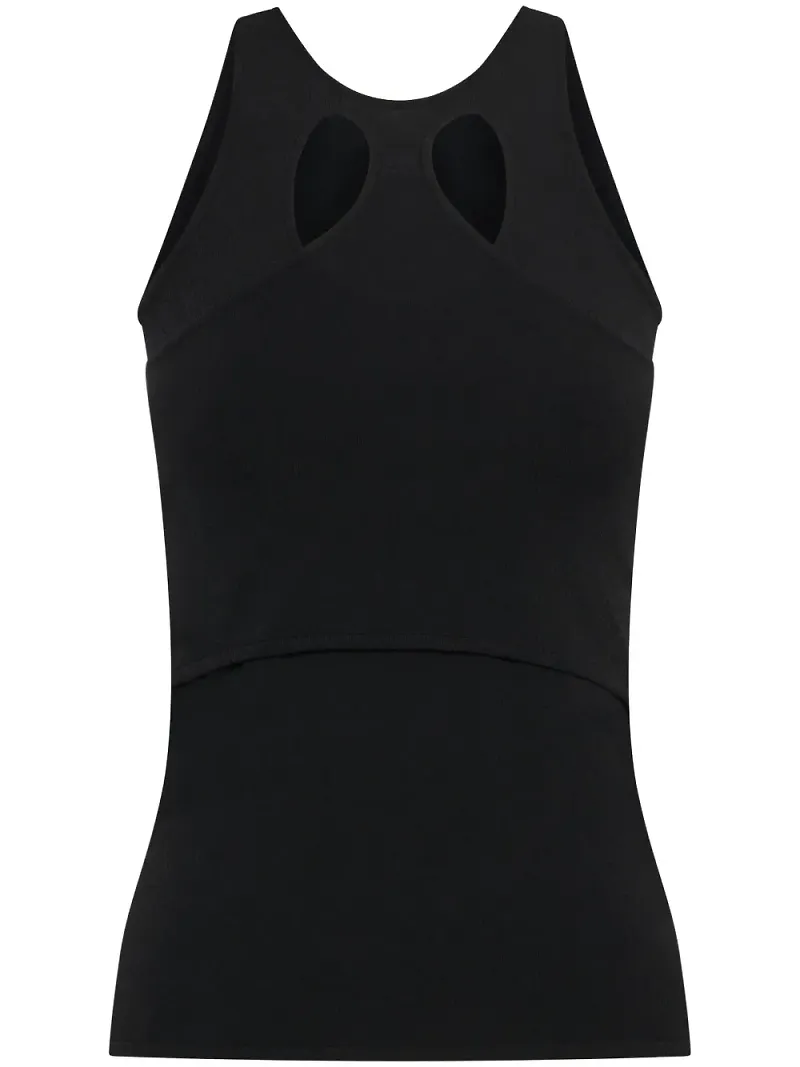 Dion Lee Mobius Loop linne med utskuren detalj - Svart