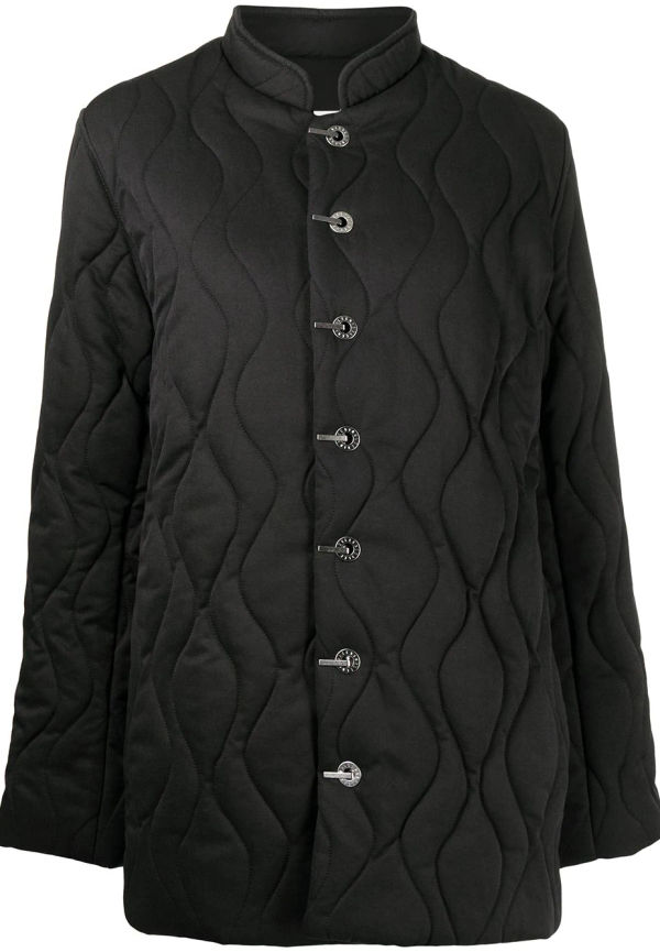 Dion Lee quiltad kappa med knäppning - Svart