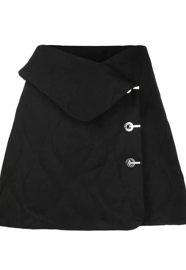 Dion Lee quiltad minikjol - Svart