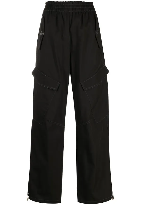Dion Lee raka cargobyxor - Svart