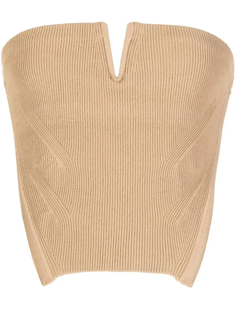 Dion Lee ribbad korsett - Brun