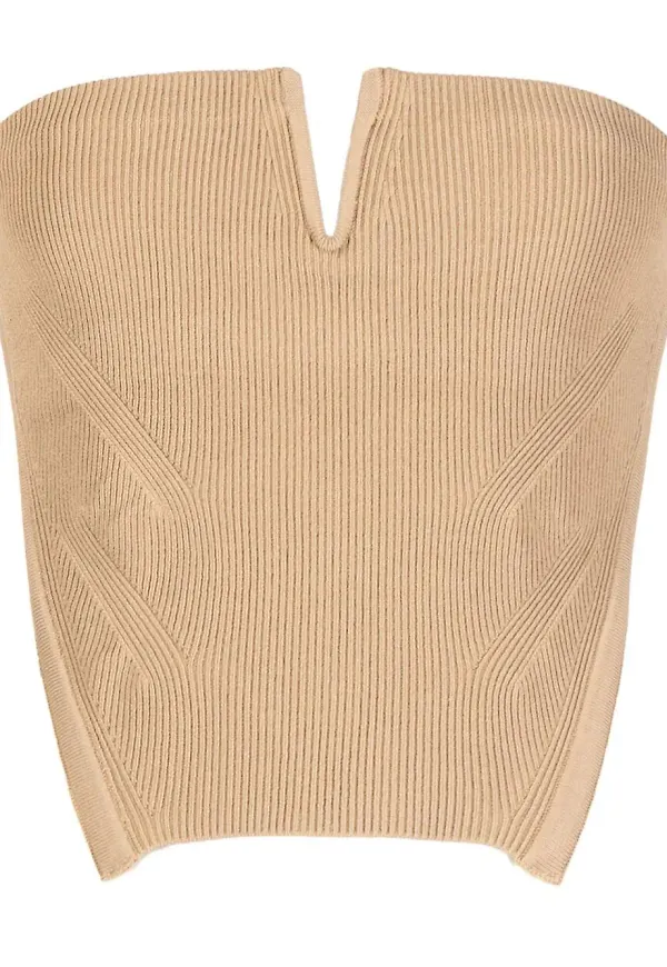 Dion Lee ribbad korsett - Brun