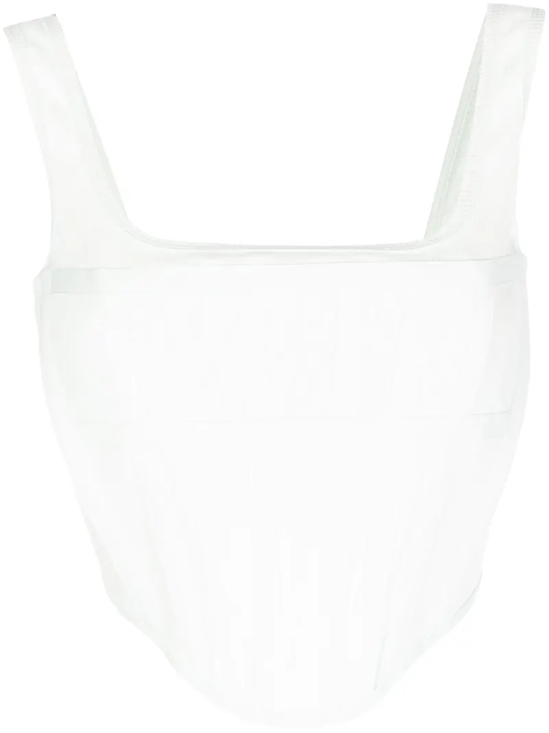 Dion Lee ribbad korsett - Grön