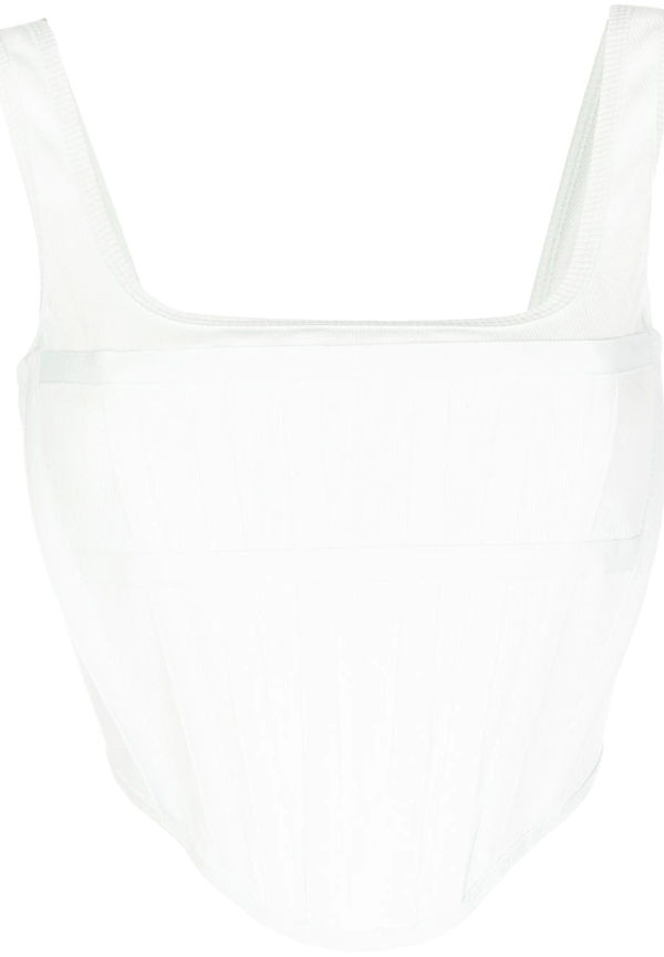 Dion Lee ribbad korsett - Grön