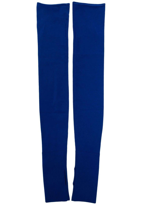 Dion Lee ribbade torgvantar - Blå