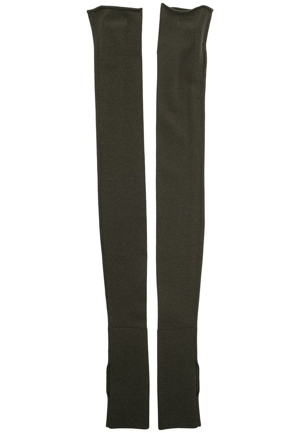 Dion Lee ribbade torgvantar - Grön