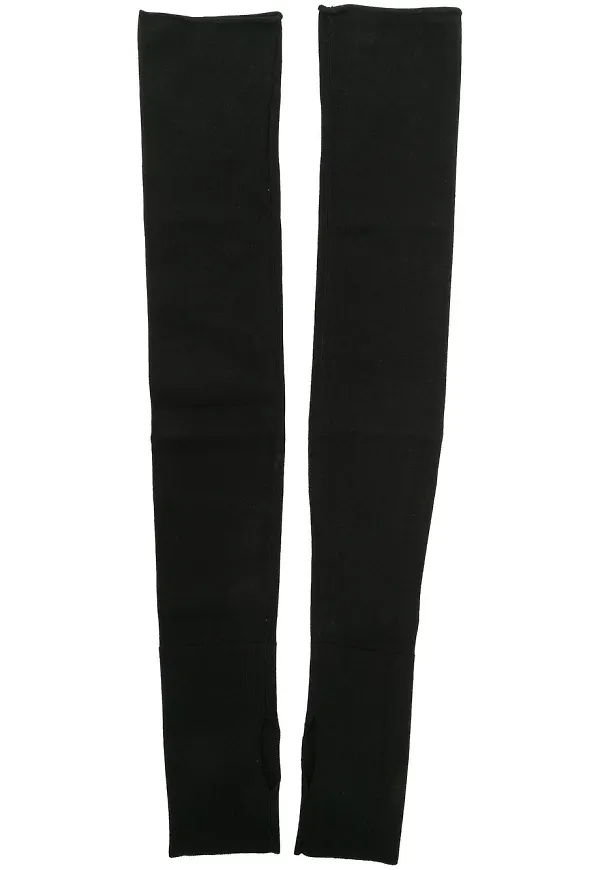 Dion Lee ribbade torgvantar - Svart