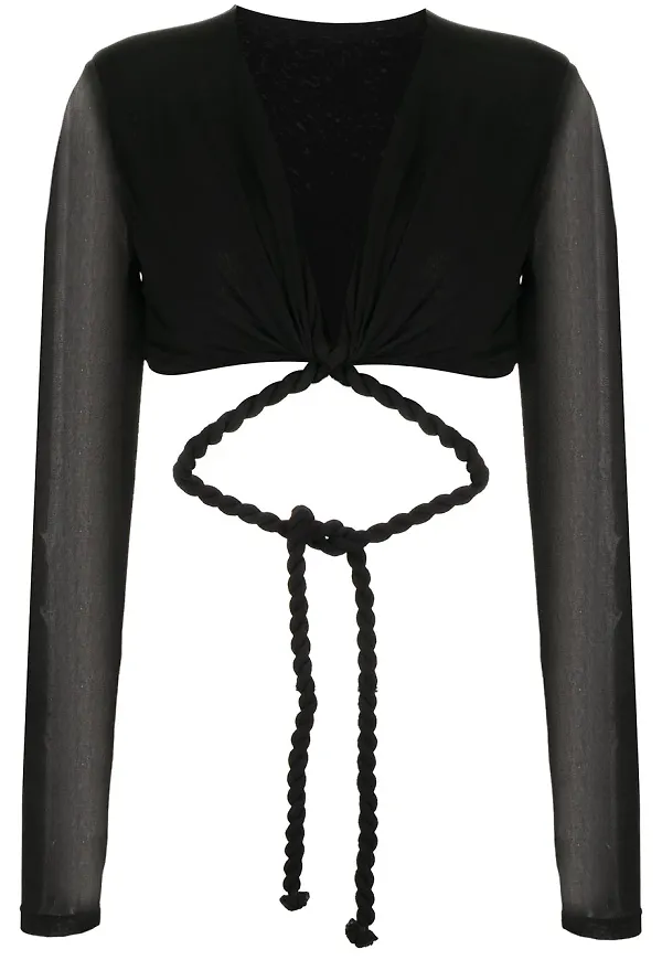 Dion Lee Rope omlottopp - Svart