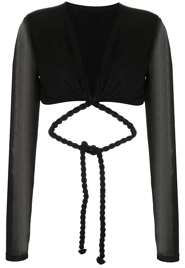 Dion Lee Rope omlottopp - Svart