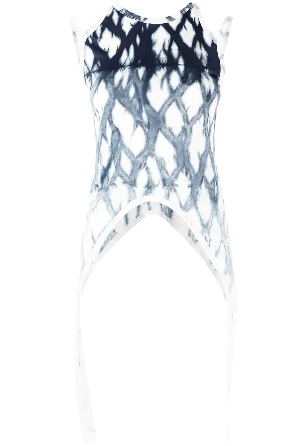 Dion Lee Shibori batikmönstrat linne - Blå