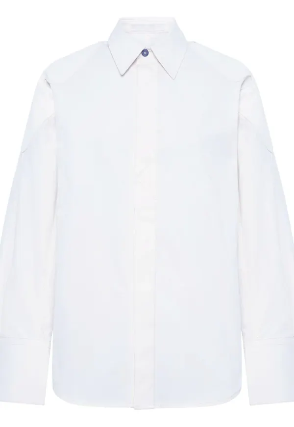 Dion Lee skjorta med spetsig krage - Vit