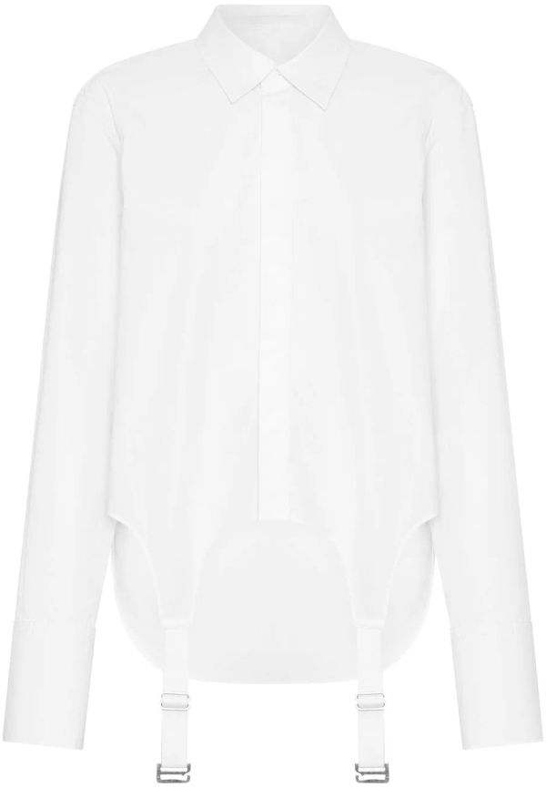 Dion Lee skjorta med spänne - Vit