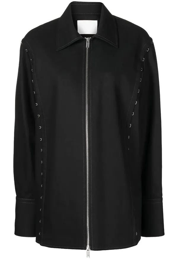 Dion Lee skjortjacka med hake - Svart