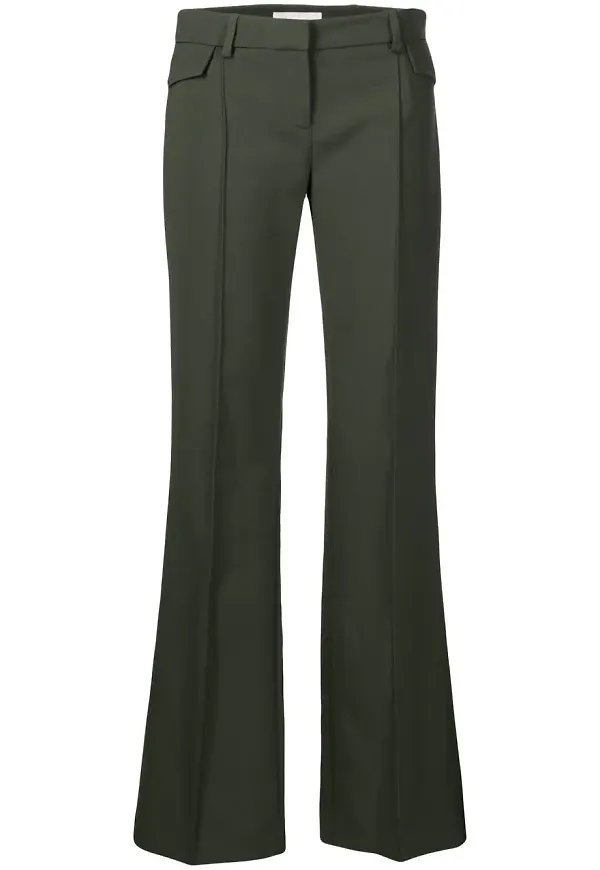 Dion Lee slacks med fickdetalj - Grön