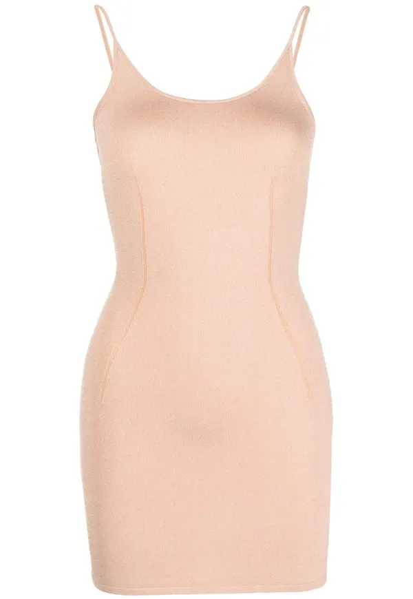 Dion Lee slip-miniklänning med tunna band - Rosa